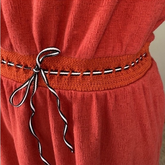 Anthropologie size small rust color sleeveless jersey dress - Picture 3 of 7